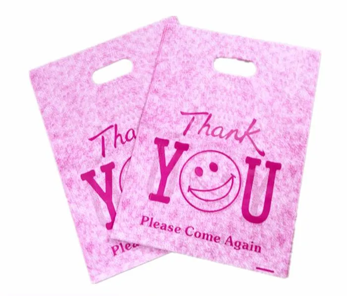 PEAD PEBD PE plástico cortado sacos de alça para compras