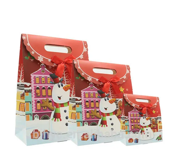 Saco de papel para presente de publicidade reciclável para compras personalizadas