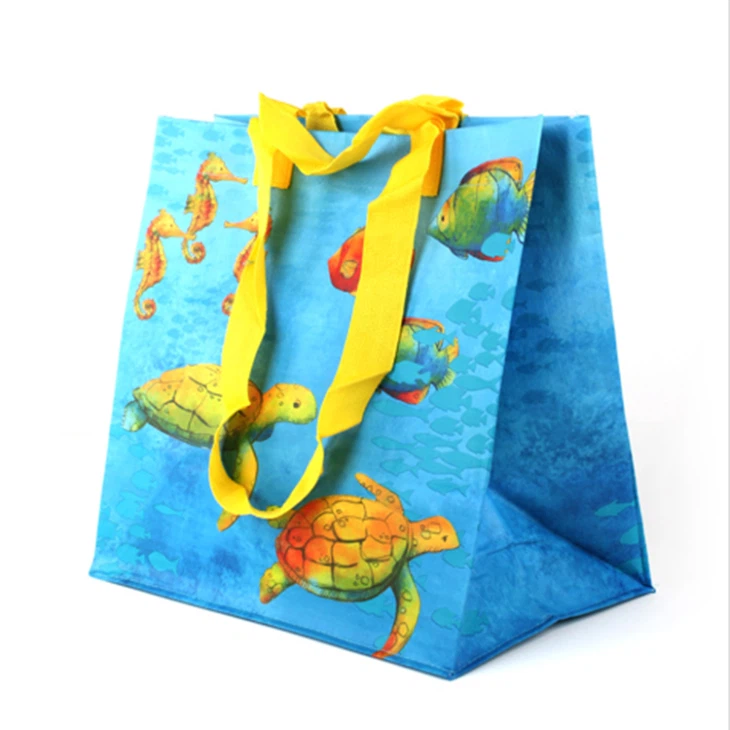 Saco reciclável laminado tecido PP