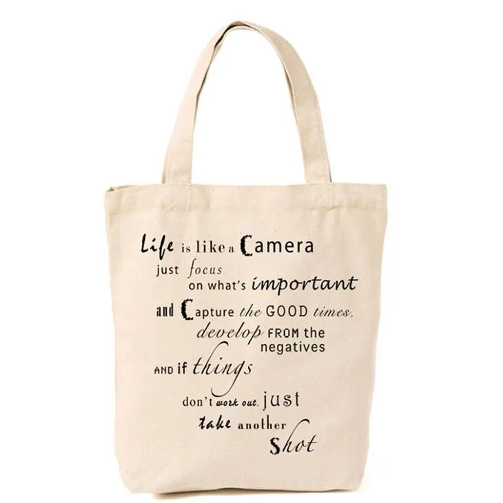 Bolsas de algodão reutilizáveis ​​ecologicamente corretas