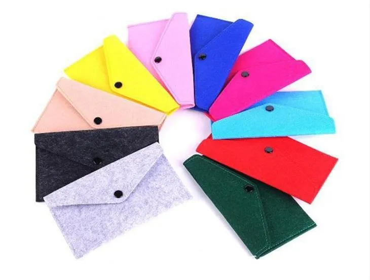 Bolsas de lã de feltro