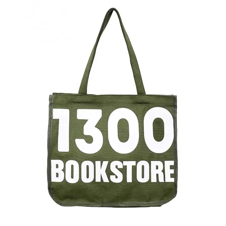 Bolsa grande personalizada de lona de algodão