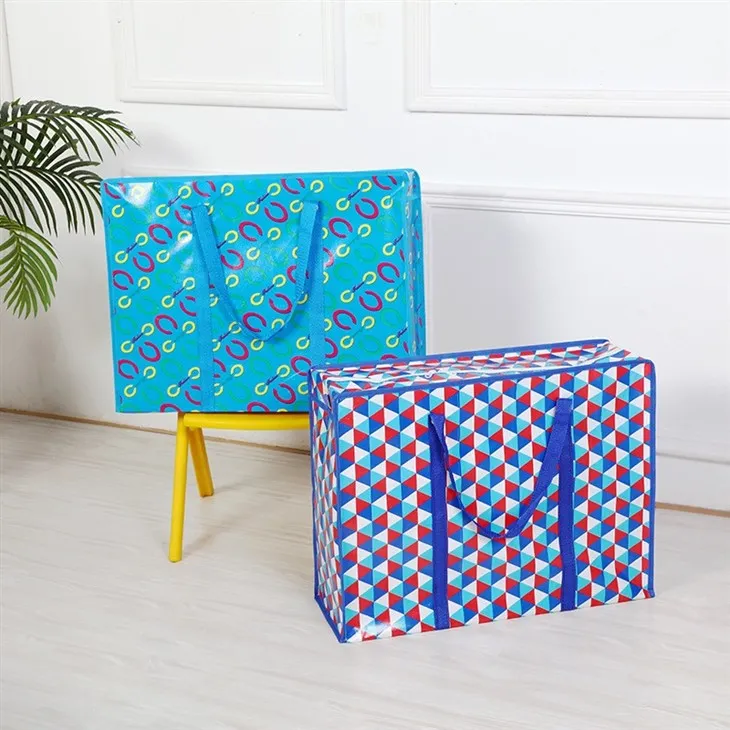 Sacos de compras não tecidos à prova d'água de tamanho grande Saco de embalagem para colcha móvel em estoque